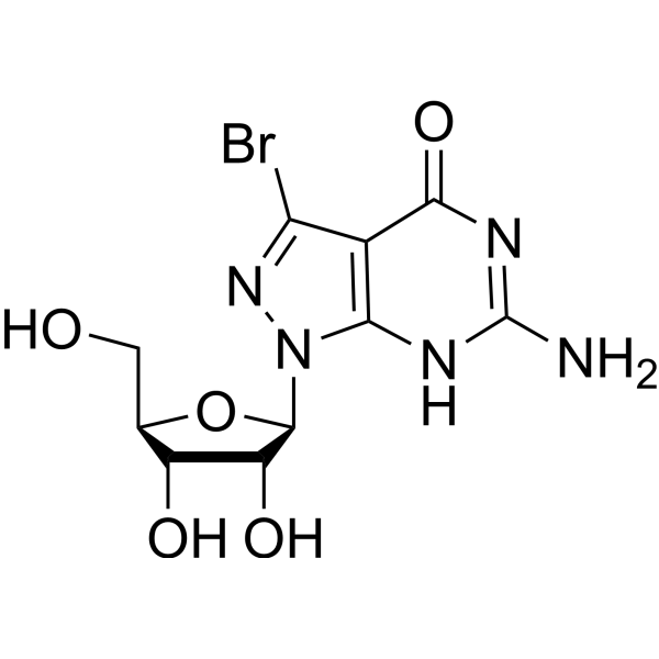 8-Aza-7-bromo-7-deazaguanosine 96555-37-2